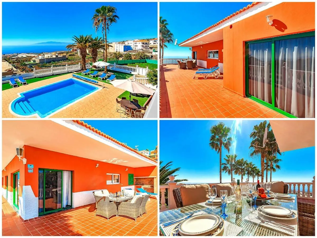 Villa Raquel With Private Pool And Sea View Los Menores 0*,  西班牙